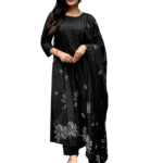 Chic Cotton Delight ? Embroidered Floral Printex Dress (XL)